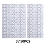 LED blanc ronde lisse moderne rétroéclairage TV 3V 6V 100pcs