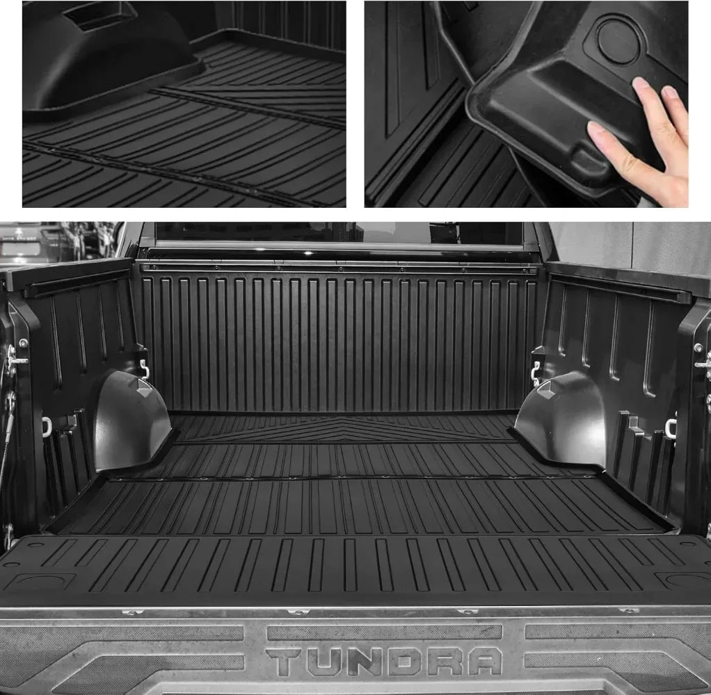 tapis sol noir rayures horizontales adhésif moderne poignées tpe toutes saisons toyota tundra 2022