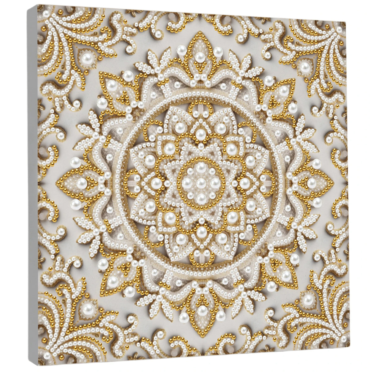 tableau décoratif peinture strass papillons lune étoiles floral contemporain débutant artisanal 25x25cm