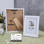 cadre photo bois noir blanc contemporain 10x15cm 15x20cm 20x25cm a4