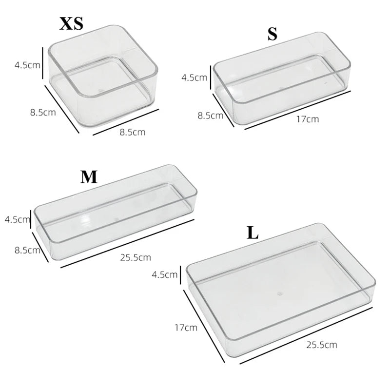 Boîte de rangement salle de bain gris clair sans BPA