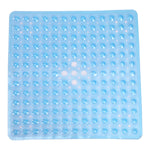 tapis bain antidérapant gris moderne perforations taches blanches opacité suction lavable machine