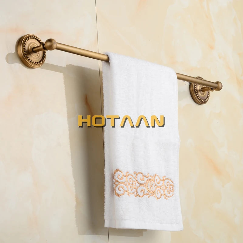 accessoires salle bain bronze classique finition brillante serviette bar papier holder robe hook vintage