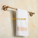 accessoires salle bain bronze classique finition brillante serviette bar papier holder robe hook vintage