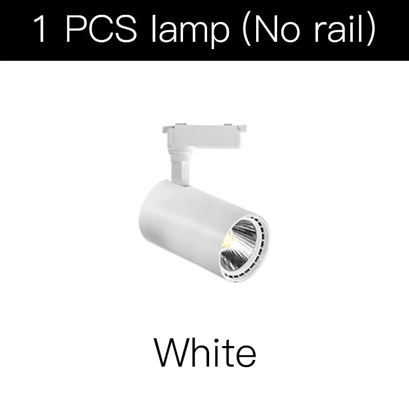 kit spot led rail noir moderne salon magasin éclairage intérieur couleurs