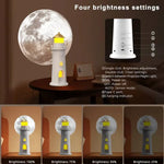 lampe veilleuse lune phare projecteur détecteur mouvement niveaux luminosité recharge usb
