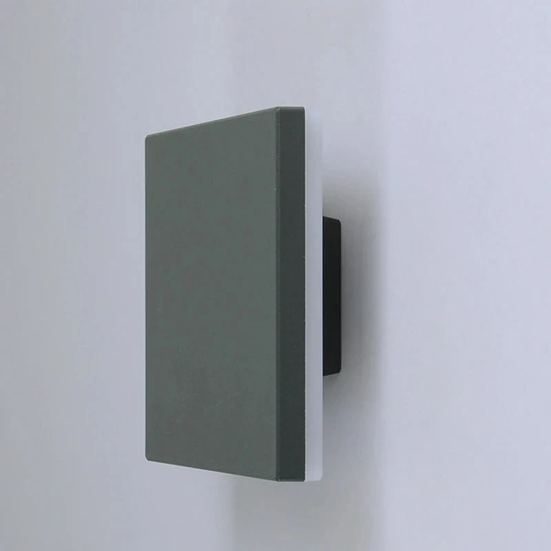 lampe murale moderne led industrielle fixée mur noir gris texturée ip55 étanche