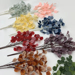 décoration maison branche feuilles artificielles couleurs variées extérieur intérieur festive