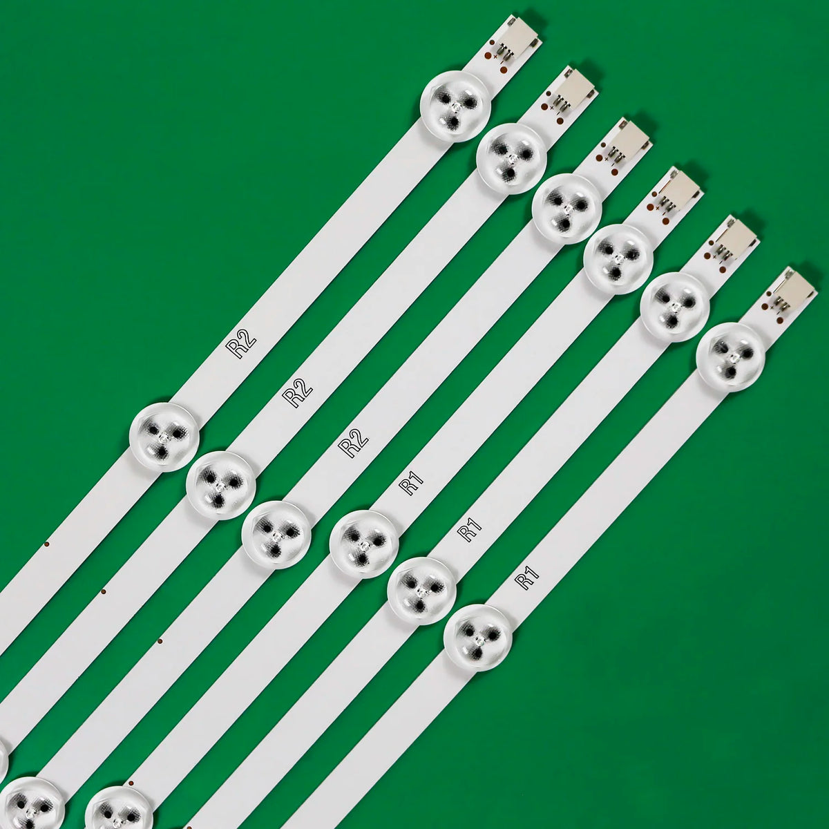 barre lumineuse led blanc vert industrielle connecteurs r1 r2 remplacement original schéma comparatif