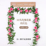guirlande fleurs artificielles blanches roses décoratives intérieur mariage anniversaire baby shower
