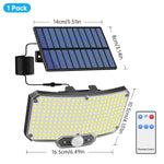 lumière solaire ip65 led télécommande modeur mouvement noir blanc moderne