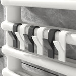 crochet radiateur moderne noir blanc suspension bar étagère salle bain organisateur maison support porte