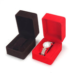 Boîte à montre en cuir PU verte