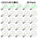 Ampoules LED multicolores G40 transparentes rouge jaune violet bleu vert extérieures E12 249 lumens