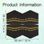 serviettes jetables noires or motifs dorés pack 16 pièces fête moderne