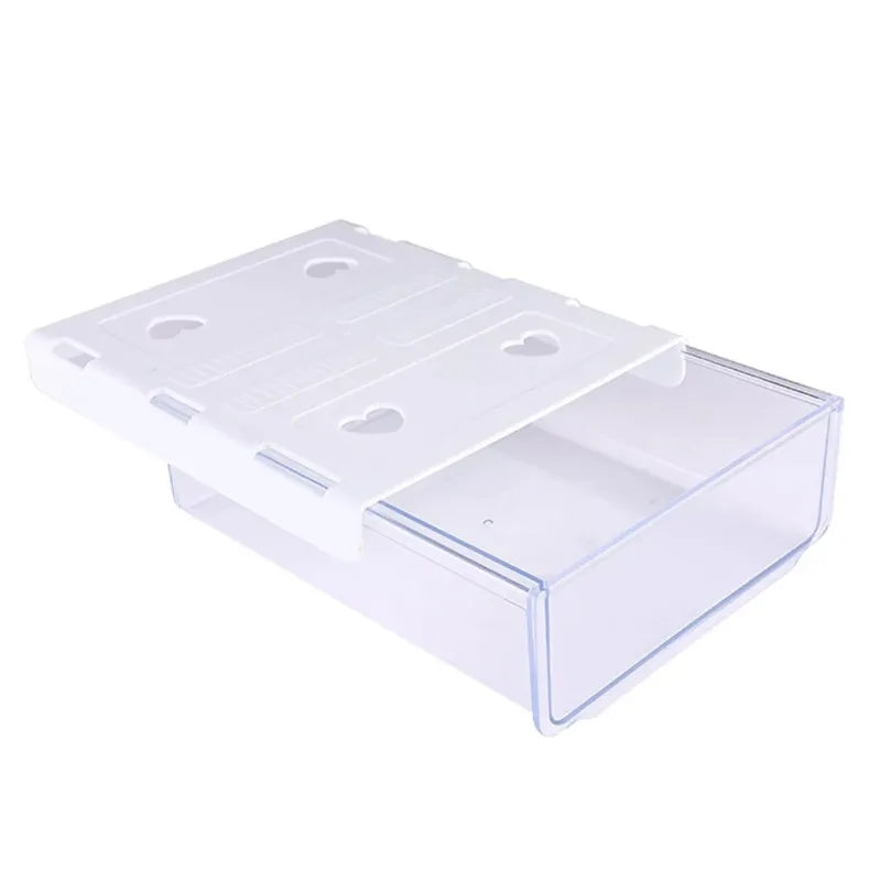 tiroir rangement transparent adhésif moderne papier stylos gommes rangement sous table blanc utilitaire