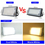 projecteur led extérieur ip65 noir blanc moderne 9000lm cool white warm white câbles différents