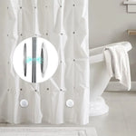 aimants rideau blancs gris modernes rideau sans perçage paires boucles magnétiques métal lisses
