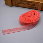 ruban dentelle 20mm large mariage jaune rose blanc rouge bleu noir classique haute qualité
