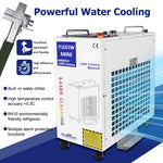 nettoyage laser machine main rust oil paint remover water refroidissement double pendule