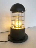 lampe table moderne transparente noir sans ampoule industrielle e27 led aluminium ip65