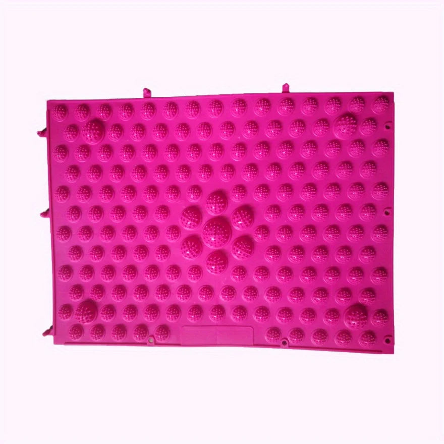 tapis massage pieds pointes bleu rouge jaune vert moderne relaxation acupuncturereflexologie