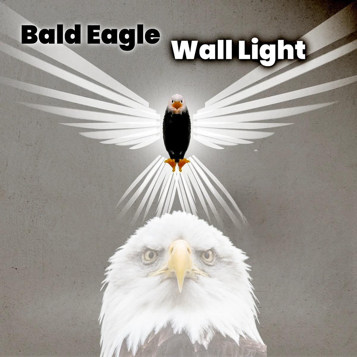 veilleuse animale compagnie aigle oiseau ailes brillantes deco moderne chambre enfants led rechargeable