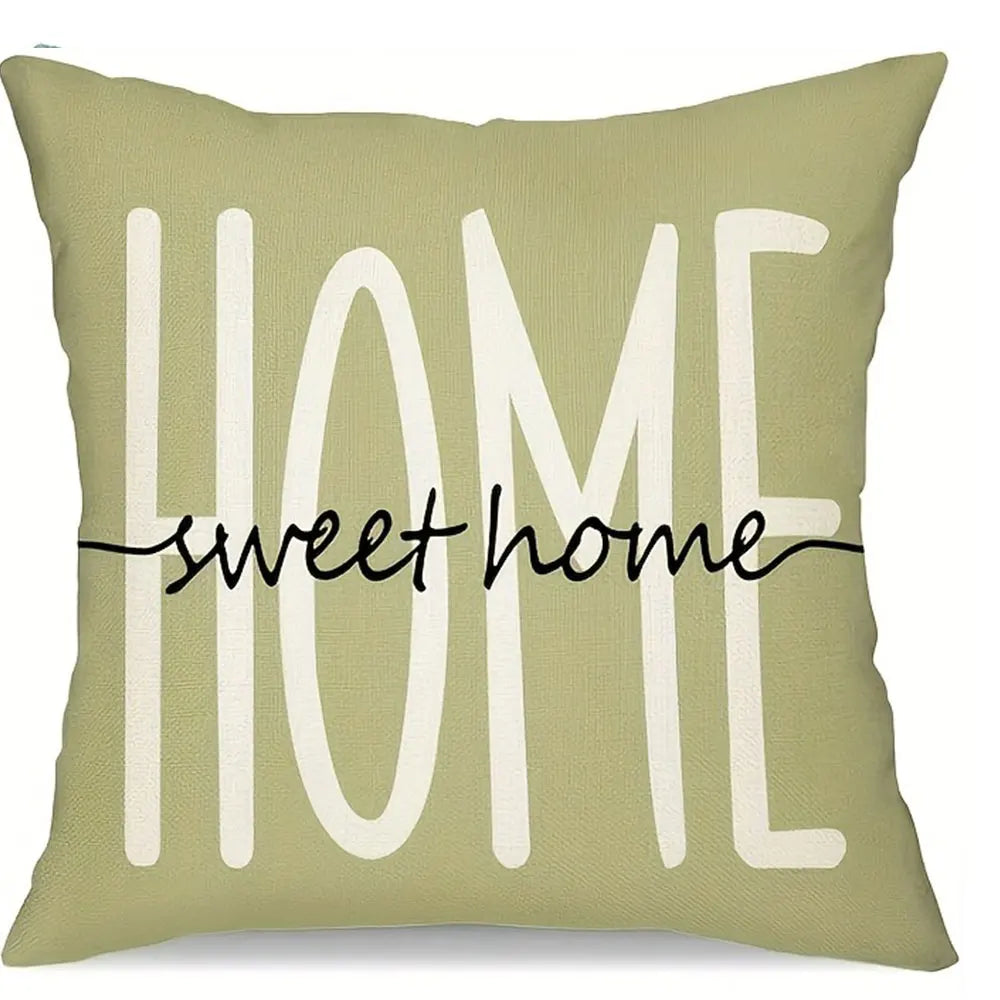 housse coussin polyester motif floral fleurs papillons decoration maison lit moderne rustique