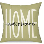 housse coussin polyester motif floral fleurs papillons decoration maison lit moderne rustique