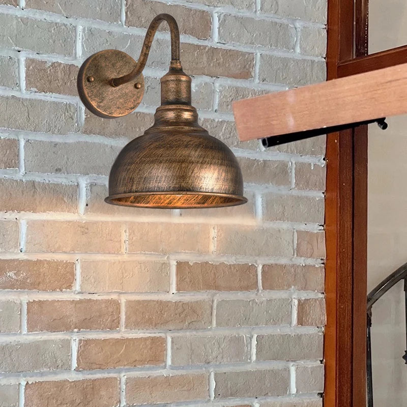 lampe murale industrielle bronze noir fixe éclairage quotidien chambre salon entrée étude