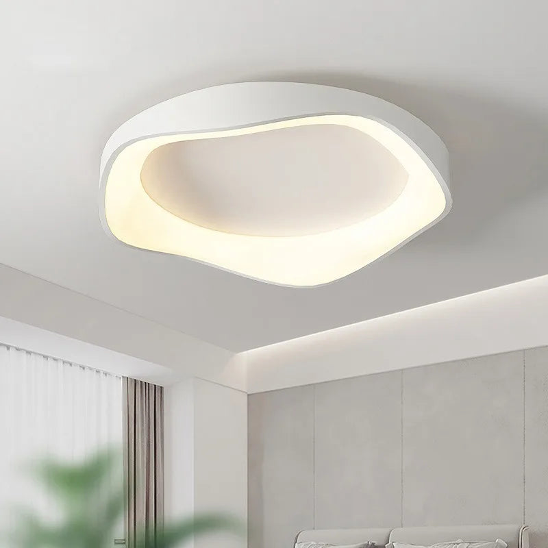 plafonnier led moderne minimaliste acrylique blanc chambre salon entrée lumière