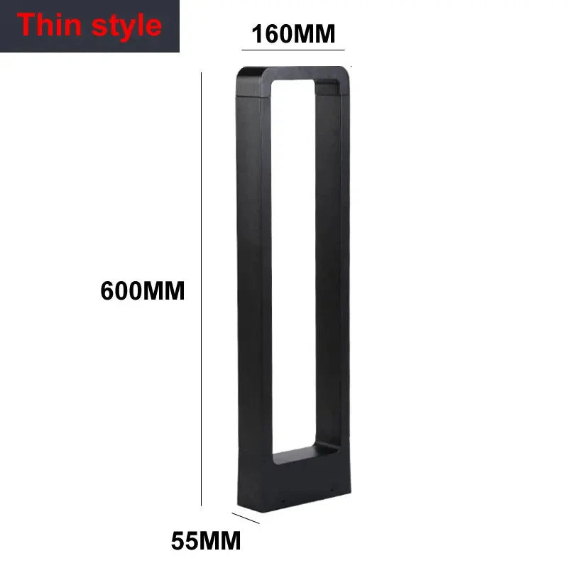 lampe led solaire moderne noire ip65 waterproof éclairage extérieur autonomie fixations inclusées