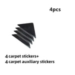 protections antiderapantes tapis triangles caoutchouc noires texturées adhésives utilitaires 11cm 15cm