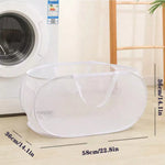 panier linge pliable imperméable polyamide gris noir maille moderne poignées poches capacitaire salle bain