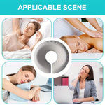 oreiller mousse mémoire forme rond coussin tête face support gris moderne
