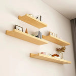 présentoir mural bois minimaliste moderne étagère flottante salon rangement écologique single tier