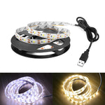 ruban led flexible blanc blanc chaud adhésif moderne 5v 60leds/m 50000heures usb decoration salon