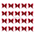 papillons décoratifs adhésifs blanc rose bleu marine rouge noir elegance enfants translucent veines strass