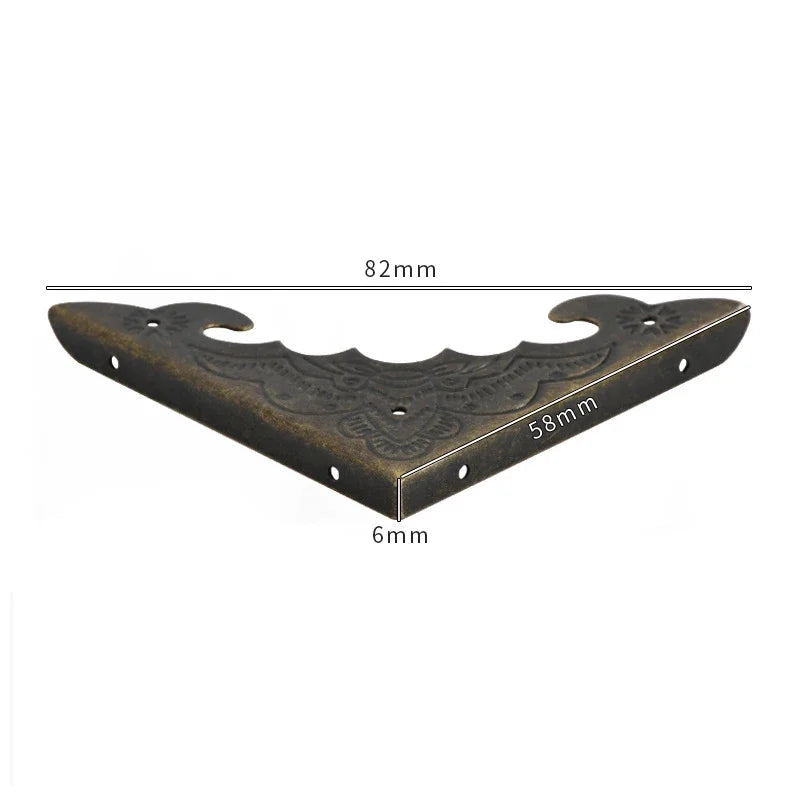 protections d'angle decoratives or bronze ornements floraux vintage fixations maison woodworking echangement