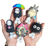 porte brosse dents mural adhésif totoro dessin animé cartoon salle bain rangement personnages animés