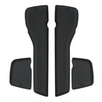 protège pieds voiture moderne noir rayures diagonales intérieur auto protection voiture gel silice