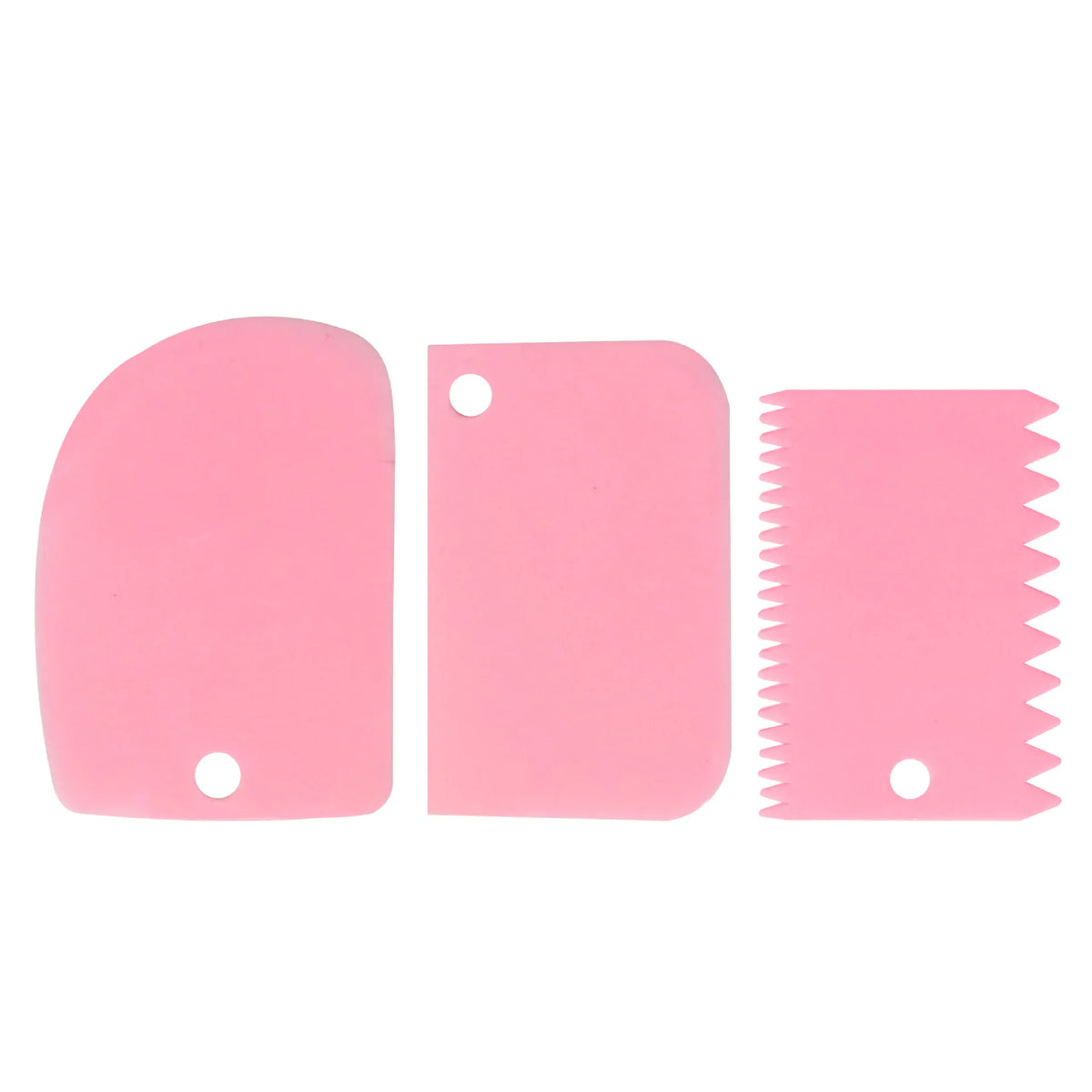 couteaux pâte dents scie bleu rose blancs fondant pâtisserie outils cuisine