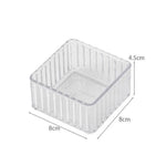 organisateur rangement transparent moderne boîtes rangement empilable vertical bureaux maison