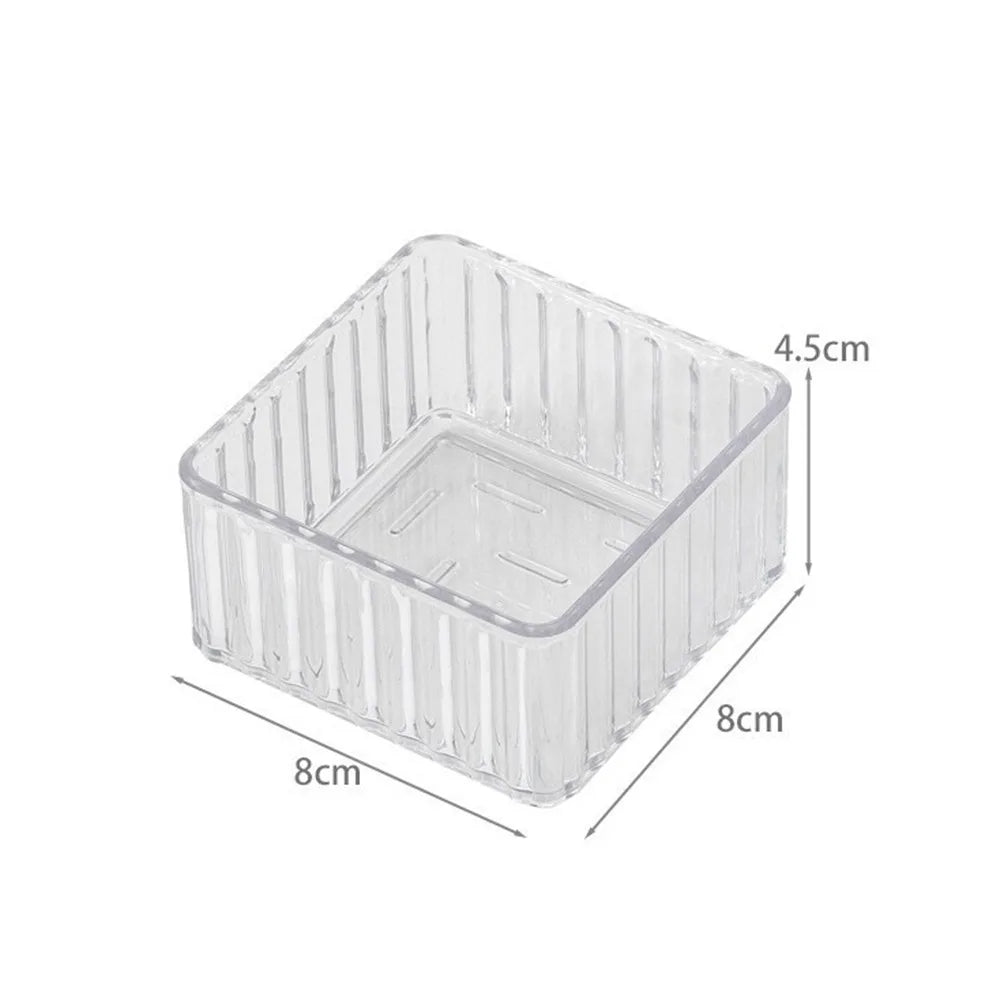 organisateur rangement transparent moderne boîtes rangement empilable vertical bureaux maison