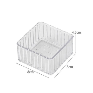 organisateur rangement transparent moderne boîtes rangement empilable vertical bureaux maison