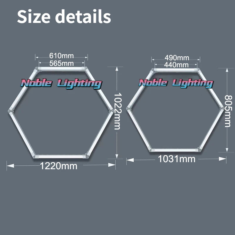 plafonnier led hexagonal moderne structure géométrique blanc lumineux 2000 lumens