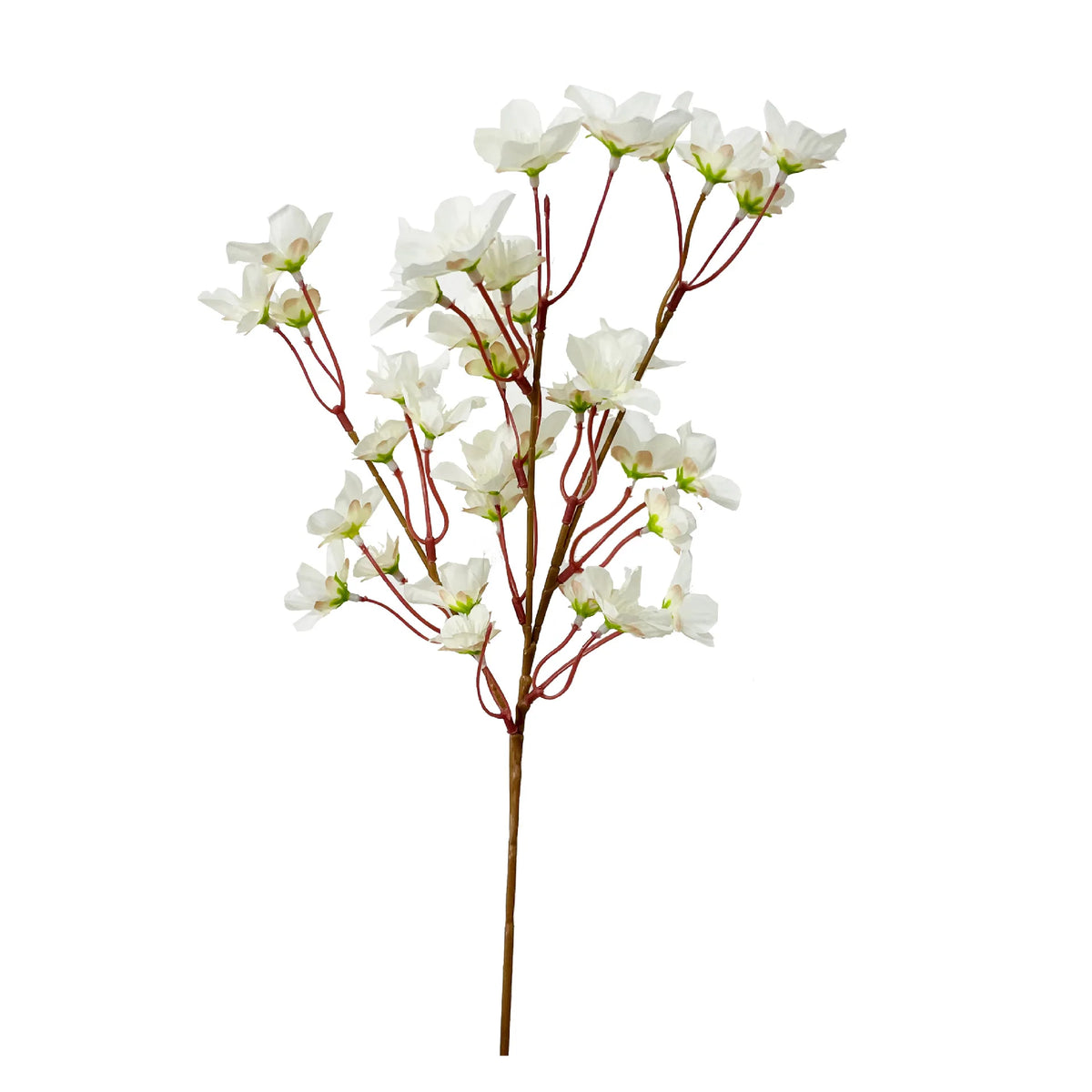 bouquet fleurs artificielles cerise blanc rose mariage décoration intérieure moderne minimaliste