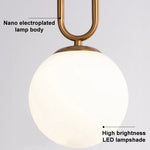 lampe suspendue moderne or spherique minimaliste salon chambre étude opacité ajustable 2m