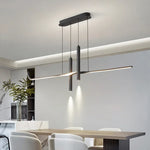 suspension lumineuse moderne pendentif led noir blanc contemporain 120cm 90260v