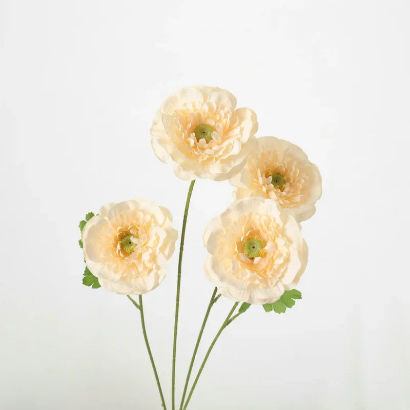 bouquets fleurs artificielles soie blanc orange rose violet jaunes bleues mariage décoration intérieure moderne